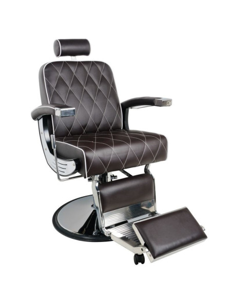 Fauteuil Barbier Marron Impérial – Style Vintage & Ergonomie Pro 