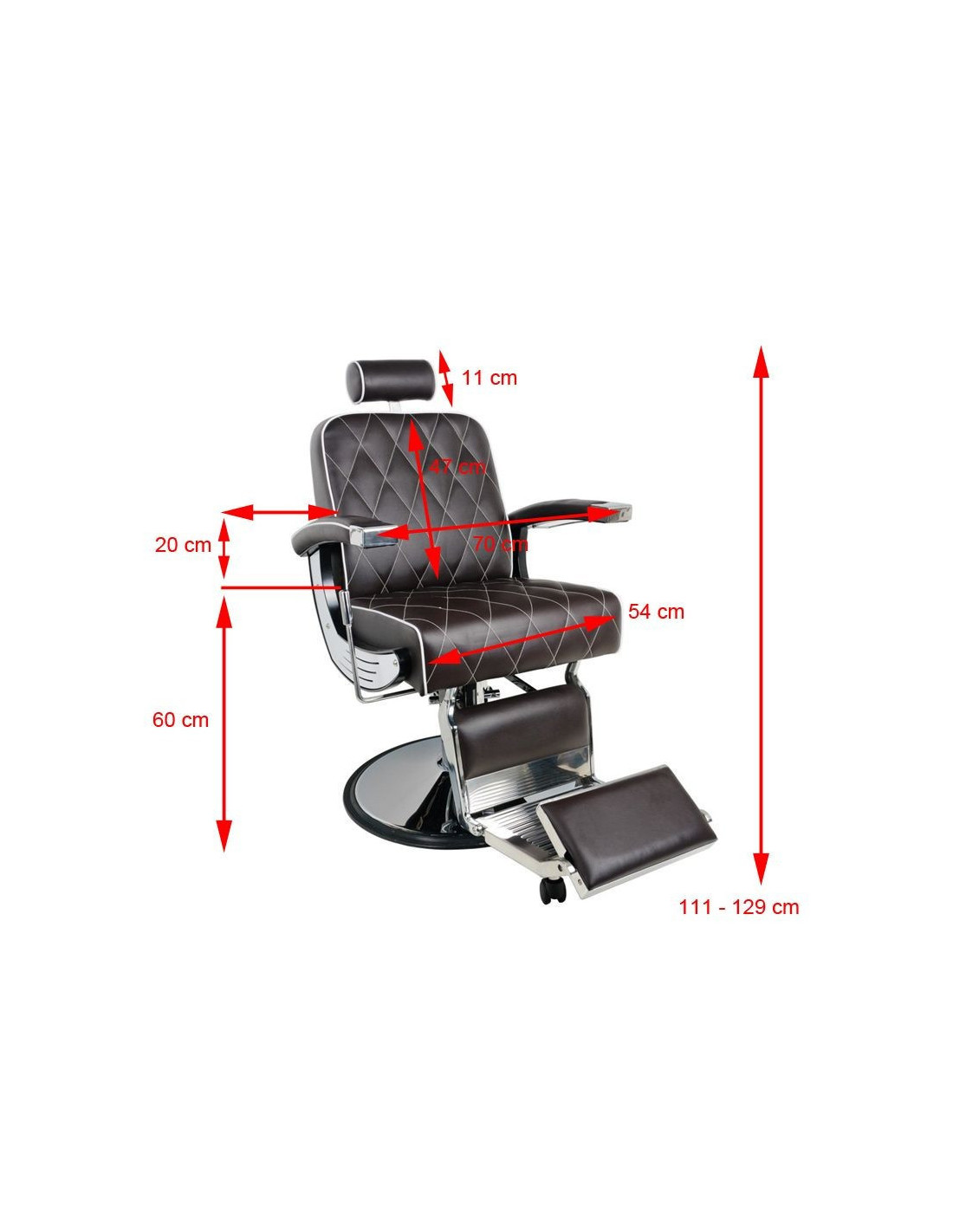 Fauteuil Barbier Marron Impérial – Style Vintage & Ergonomie Pro 
