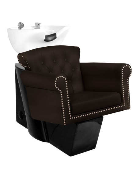 Bruin berlijn gewatteerd shampoobakje 