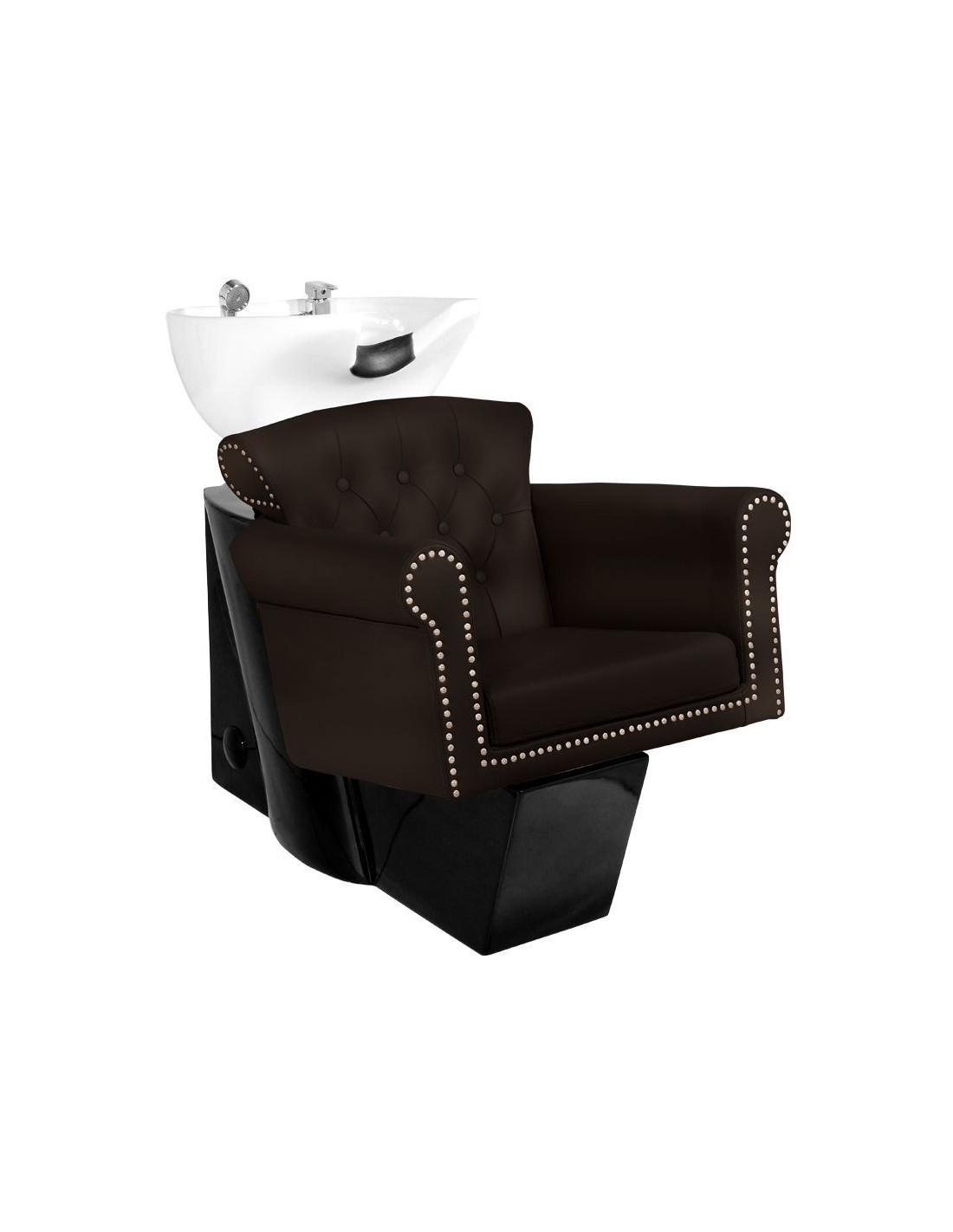 Porta shampoo imbottito marrone berlin 