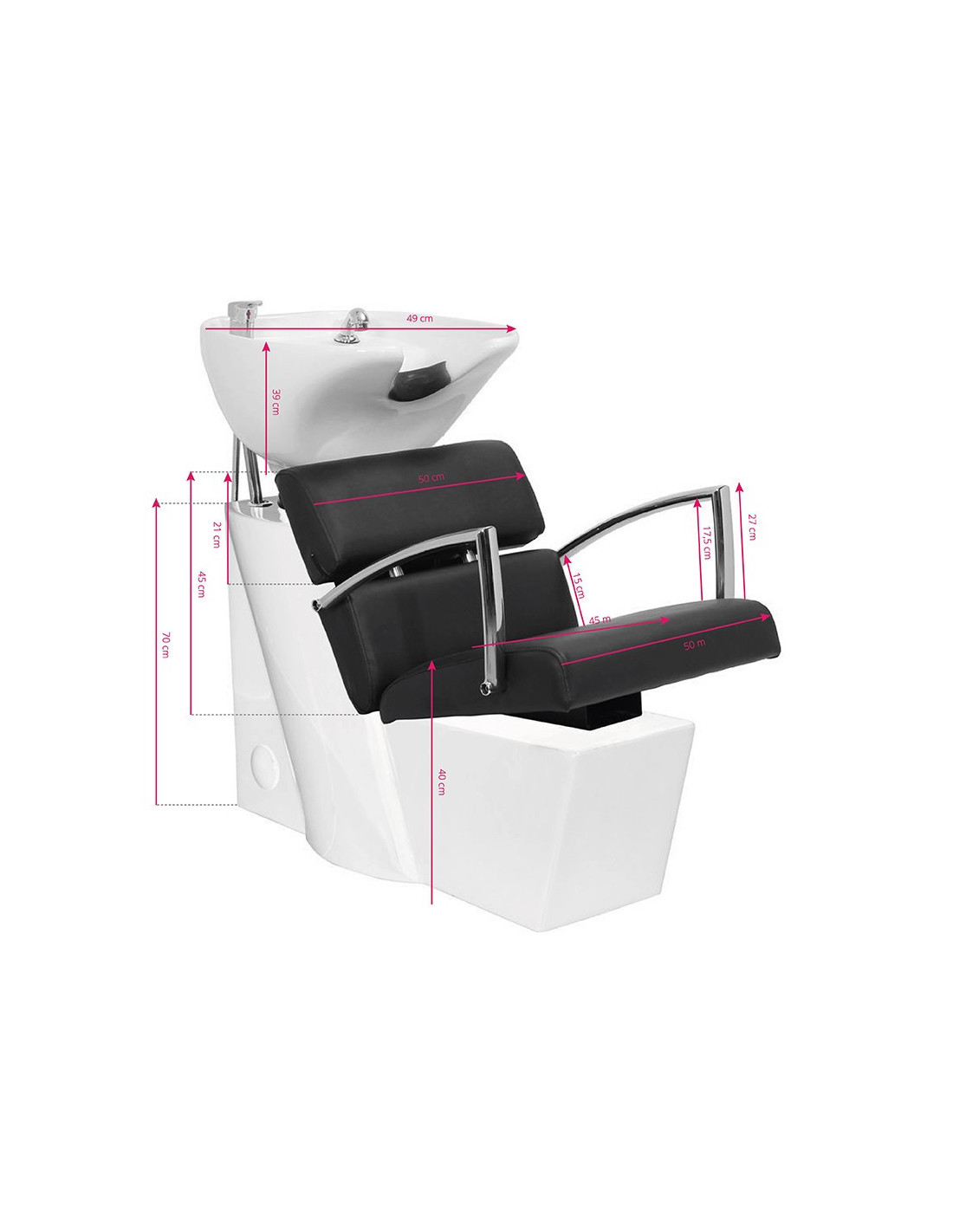 Black Brussels shampoo basin