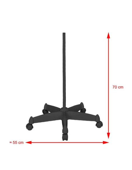Lupa led maanlicht 8013/6" zwarte lamp met statief 