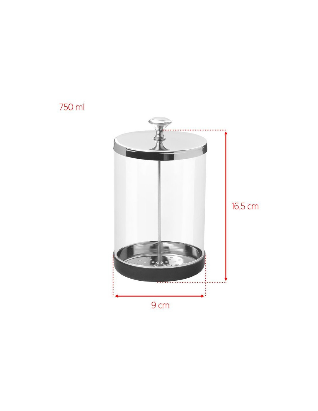 UV Sterilizer 122559 750 ML GLASS CONTAINER FOR TOOL DISINFECTION