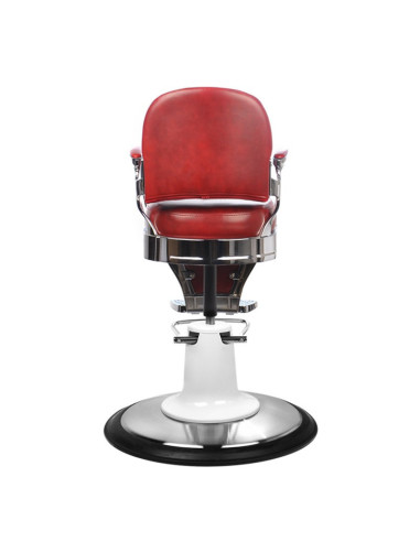 Chaise de coiffure enfant cheval rouge 