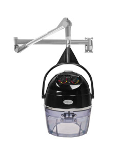 Hair dryer hood on arm 2 speed black dii-301w