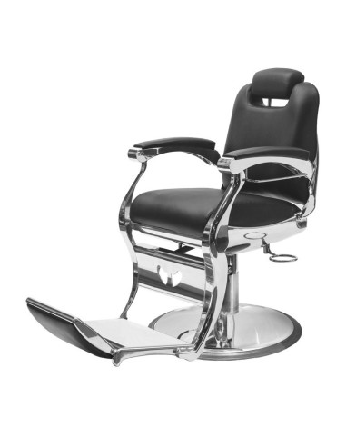  Angelo Barberstuhl – Schwarz gepolstert & Chrom im Retro-Chic
 