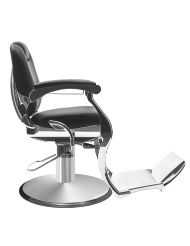  Angelo Barberstuhl – Schwarz gepolstert & Chrom im Retro-Chic
 