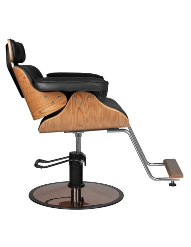 Florence black hairdressing chair with headrest {attributes}