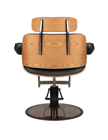 Florence black hairdressing chair with headrest {attributes}