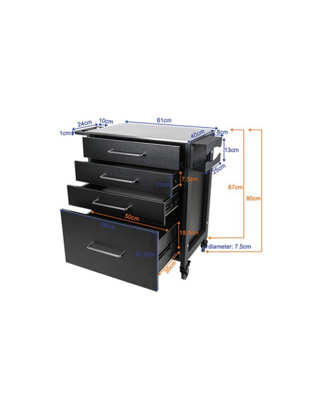 Estação de Trabalho para Tatuagem 124838 Tattoo Workstation Ultimate Master PRO 702