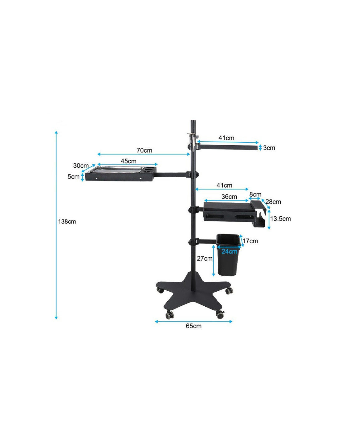 Tattoo 124839 ASSISTENTE MULTIFUNZIONALE PER TATTOO PRO INK 715 NERO