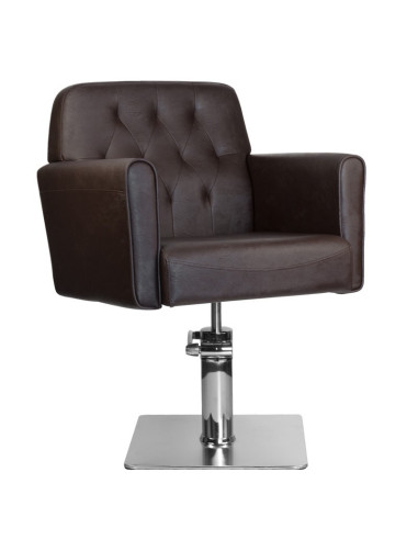  Fauteuil de coiffure hamburg marron 