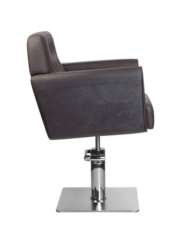 Fauteuil de coiffure hamburg marron 