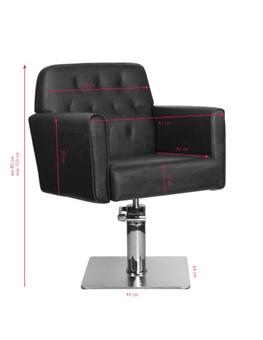 Hamburger brauner Friseurstuhl {attributes}