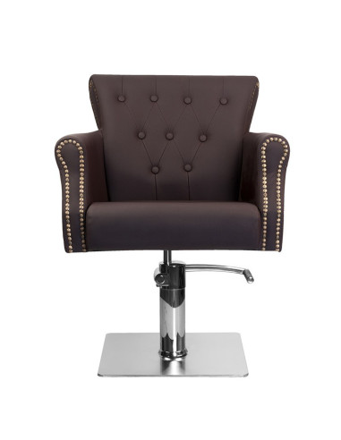Fauteuil de coiffure marron 