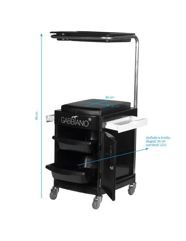 Associate Article  125887 POMOCNIK - TABORET DO PEDICURE 23 PLUS CZARNY