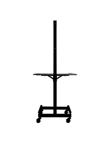 Black double-sided mobile hairdressing console Styling station 