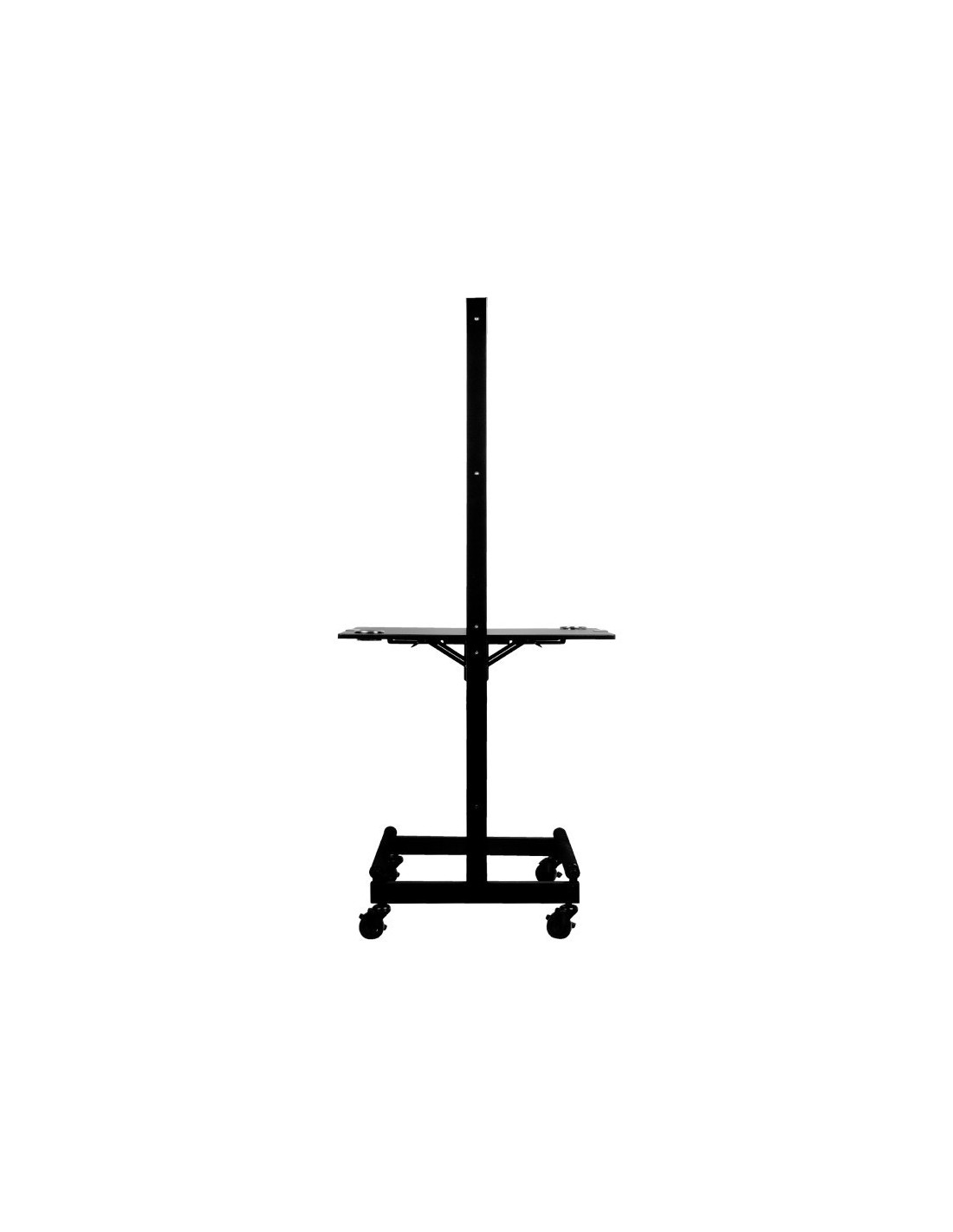 Schwarzer doppelseitiger mobiler Friseurkonsolen- Frisiertisch 