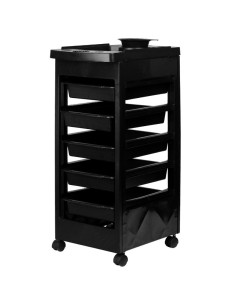 Hairdressing, coloring and storage trolley v27