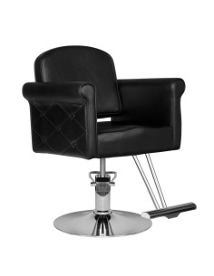 Foligno black hairdressing chair