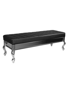 Mistral black waiting room bench