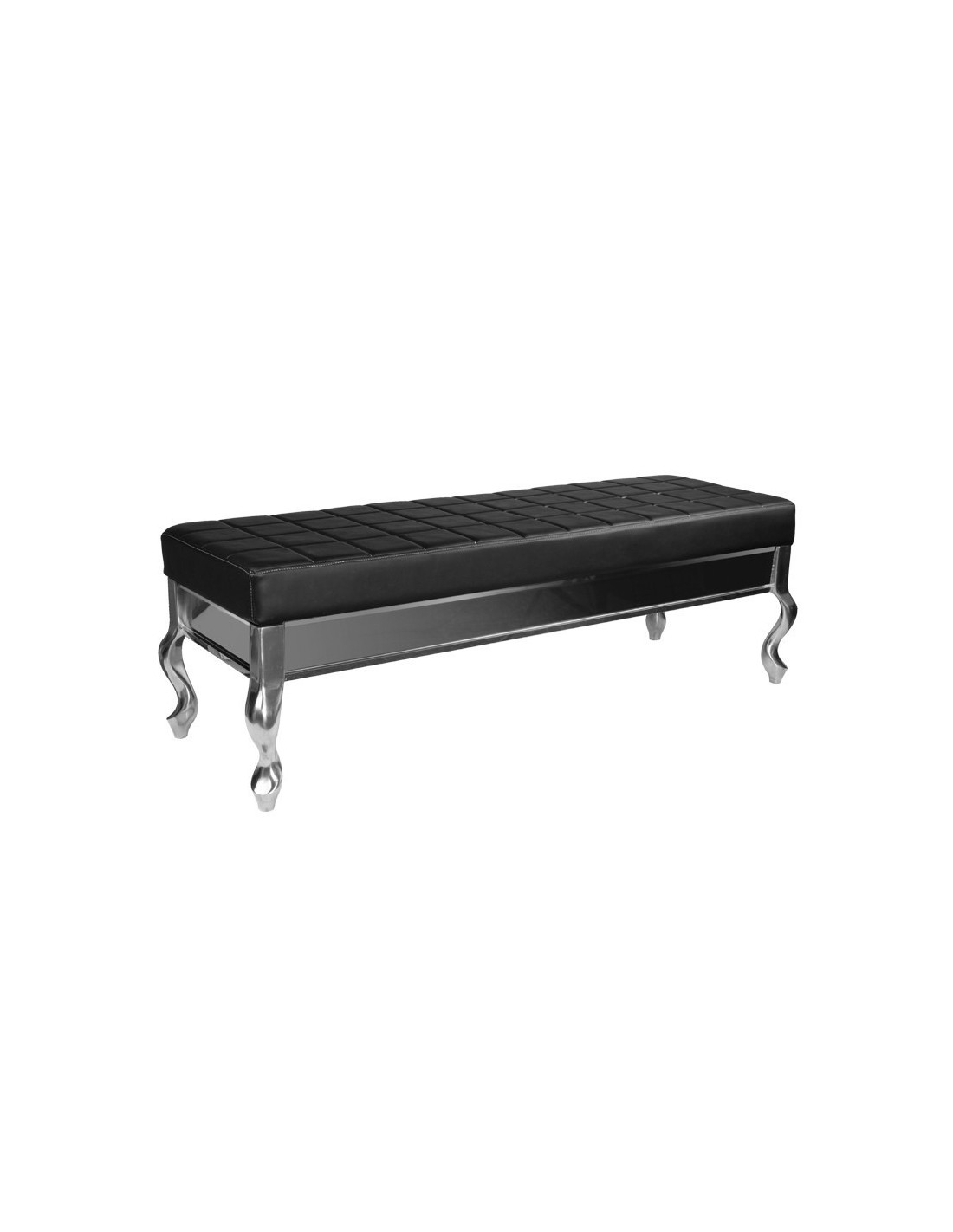 Mistral black waiting room bench