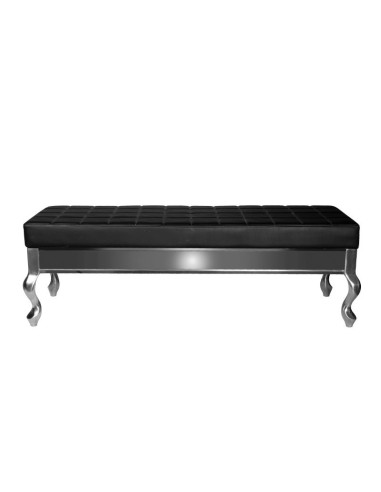 Mistral black waiting room bench