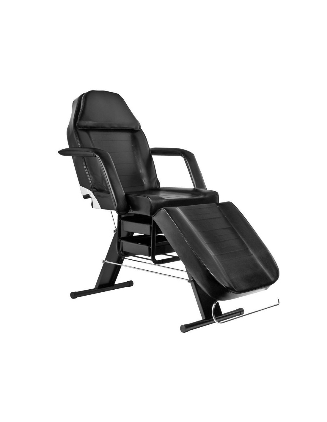 FOTEL KOSMETYCZNY A 202 Z KUWETAMI CZARNY