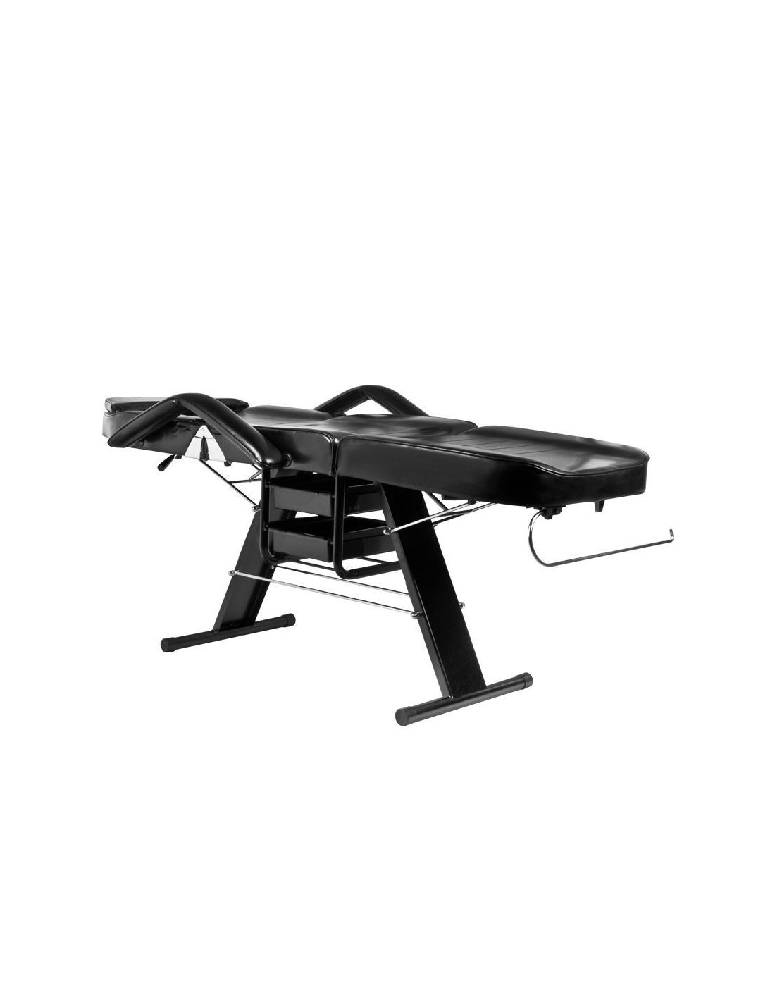 FOTEL KOSMETYCZNY A 202 Z KUWETAMI CZARNY