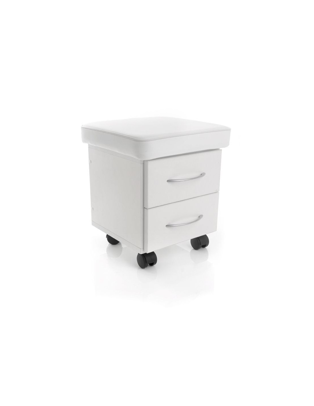 Sgabello per manicure 104916 SGABELLO PER ESTETICA PER PEDICURE DUE CASSETTI