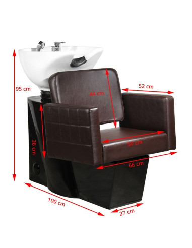 vassoio per shampoo ankara marrone 