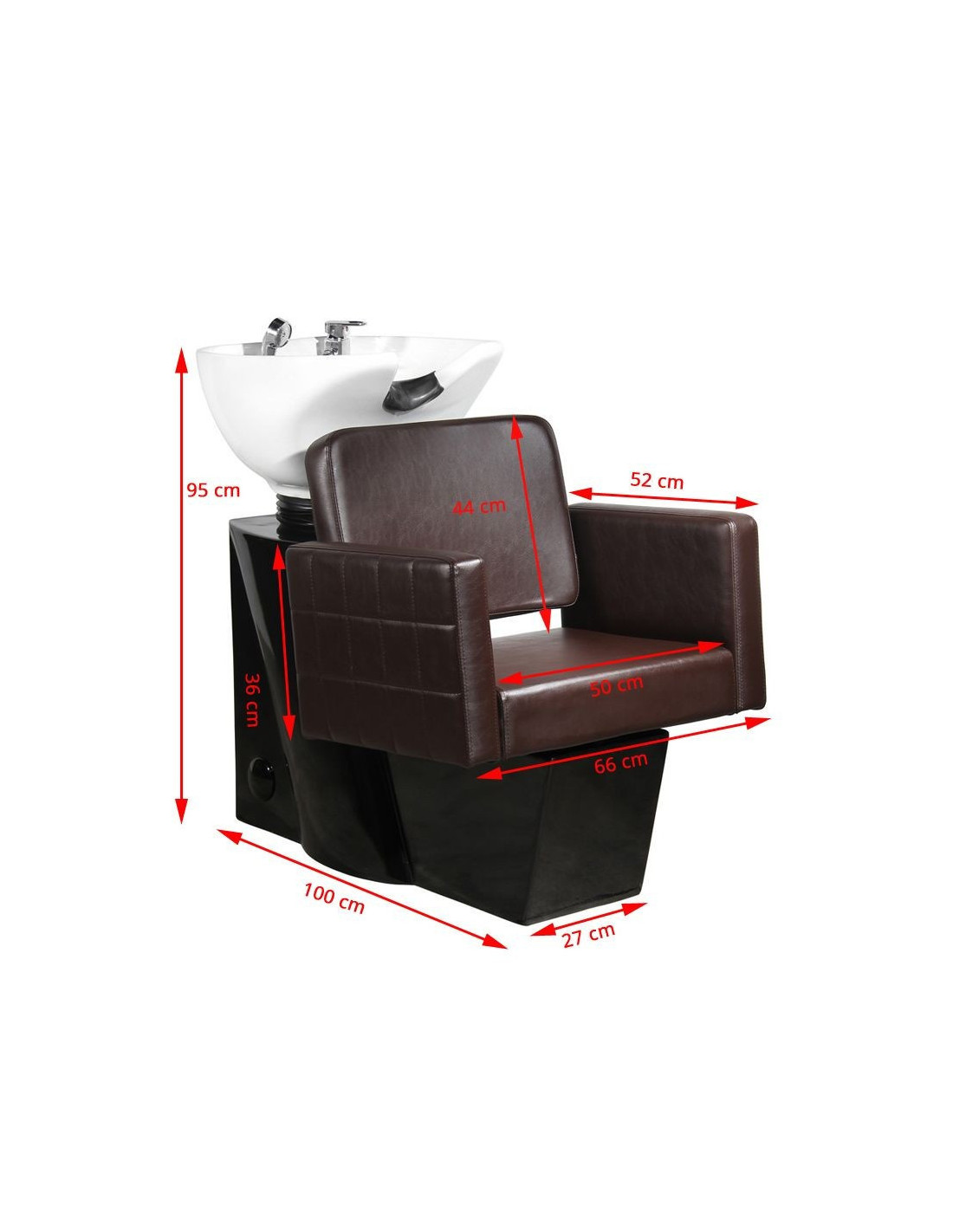 vassoio per shampoo ankara marrone 