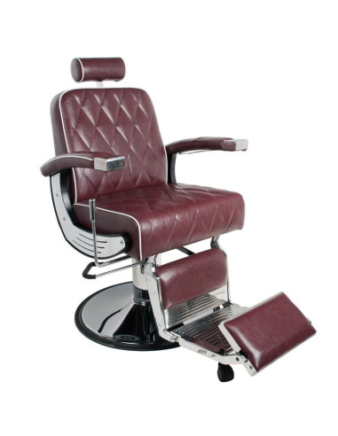 Imperial Bordeaux Barberstuhl – Retro-Charme & professionelle Ergonomie