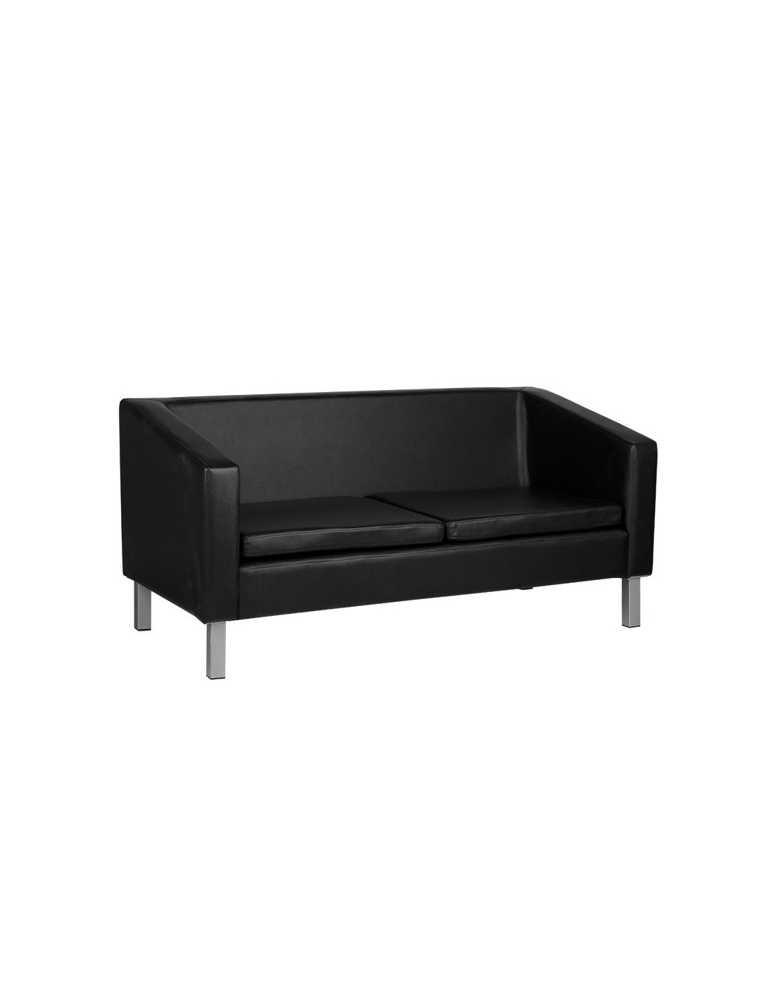 Sofá de sala de espera de vuelo negro 