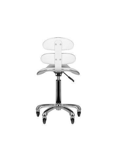 TABORET KOSMETYCZNY ROLL SPEED AM-880 BIAŁY