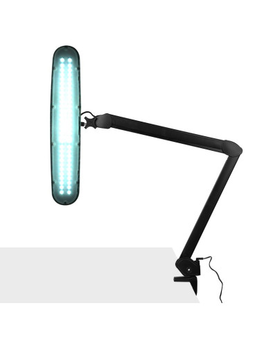 ELEGANTE 801-S LAMPA WARSZTATOWA LED ZE STANDARDOWYM IMADŁEM, CZARNA