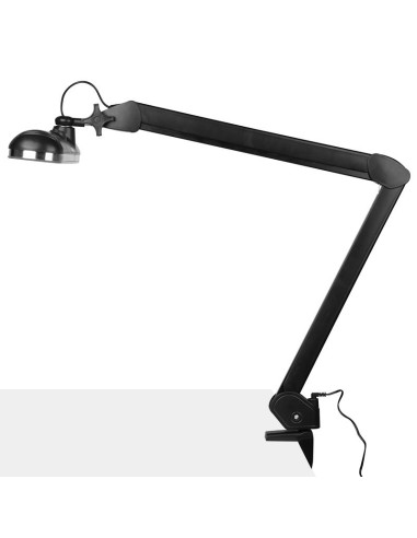 Elegante led werkplaatslamp 801-l met een bankschroef reg. intensiteit van zwart licht 