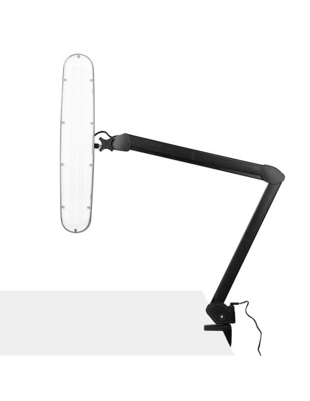 Lâmpada de oficina LED elegante 801-l com um torno reg. intensidade de luz negra