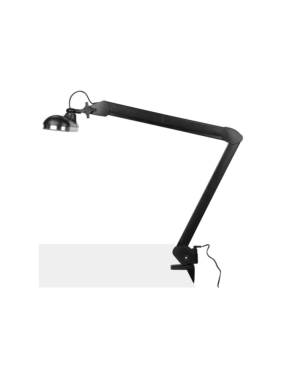 Elegante lampada da officina a led 801-tl con morsa reg. intensità e colore della luce nera 