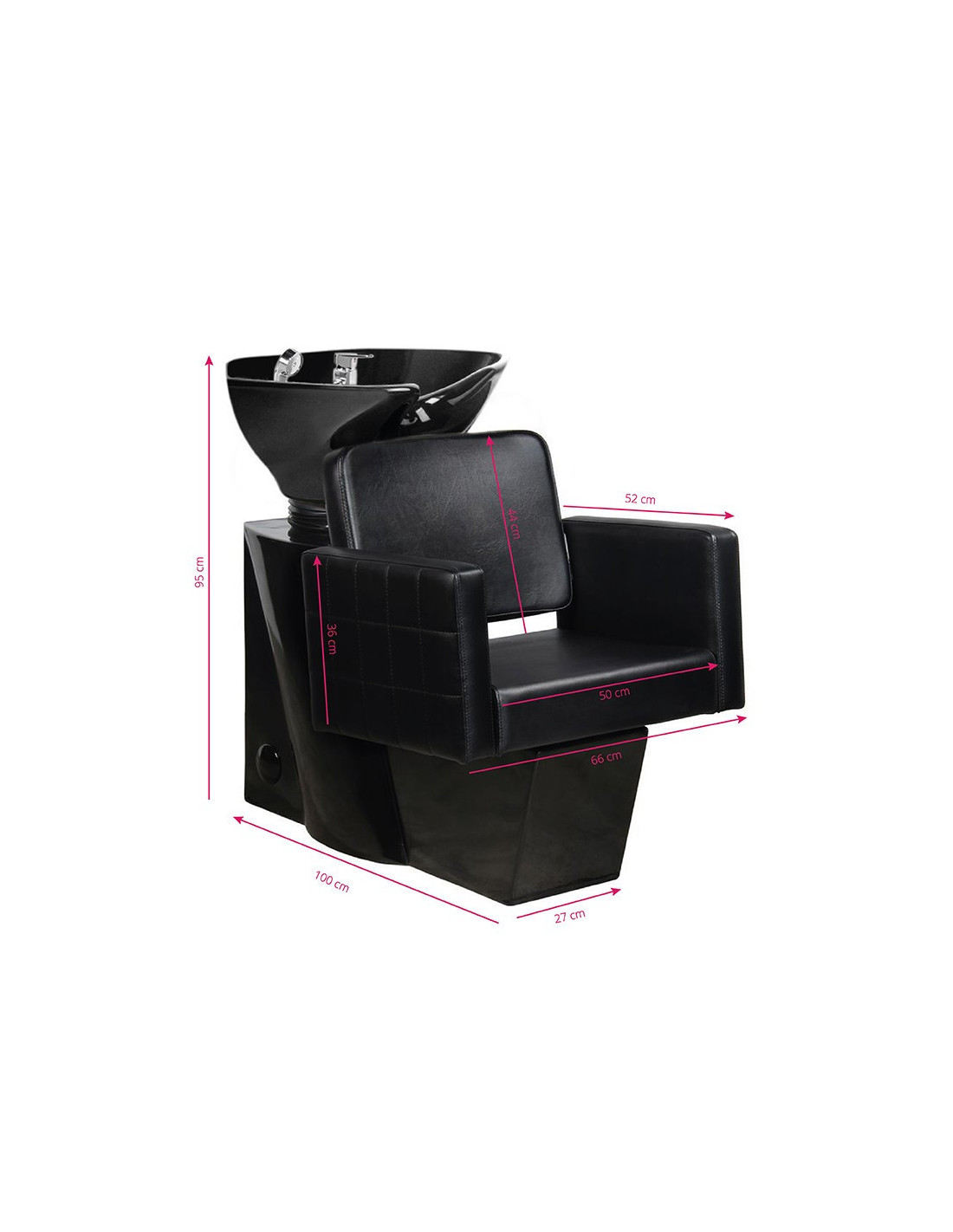 Black ankara shampoo basin