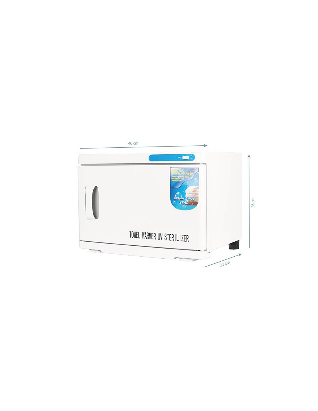 Secatoallas con esterilizador uv-c 16 l blanco 