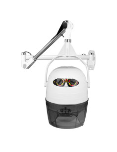 Casque sèche-cheveux sur bras blanc 1 vitesse 1600a