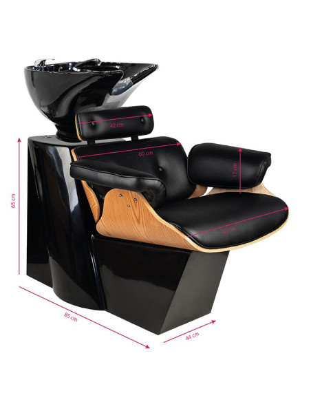 Shampoo Tray Florence zwart b shampoobak