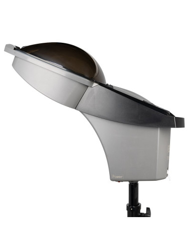 Haarstyling zilveren stoomhelm met actieve ozon 