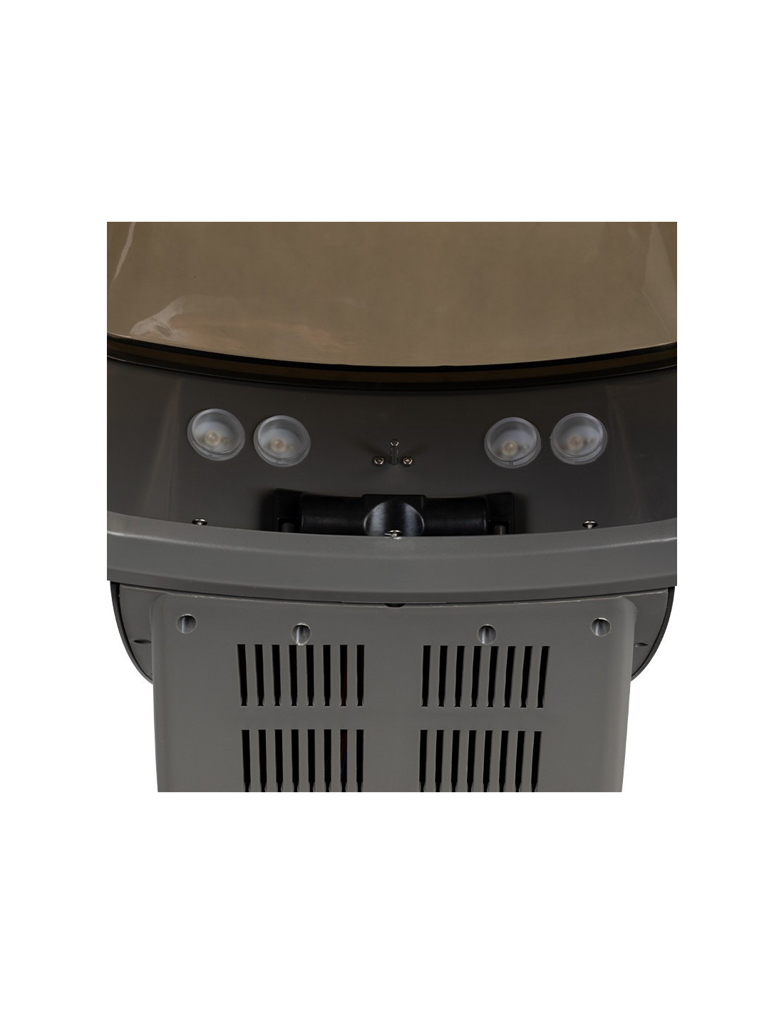 Casco de vapor plateado para peinar el cabello con ozono activo 