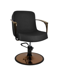 Bolonia black copper hairdressing chair