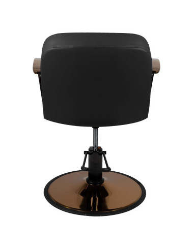 Sillón de peluquería bolonia cobre negro 