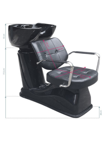 Vigo black shampoo basin