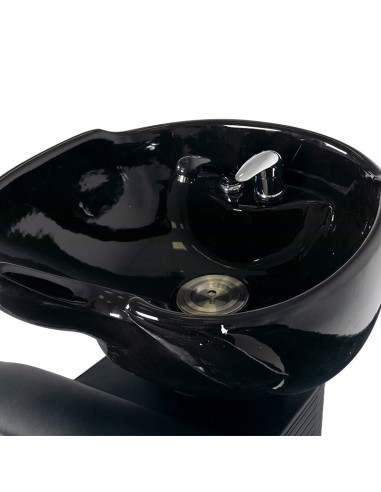 Simone black shampoo basin