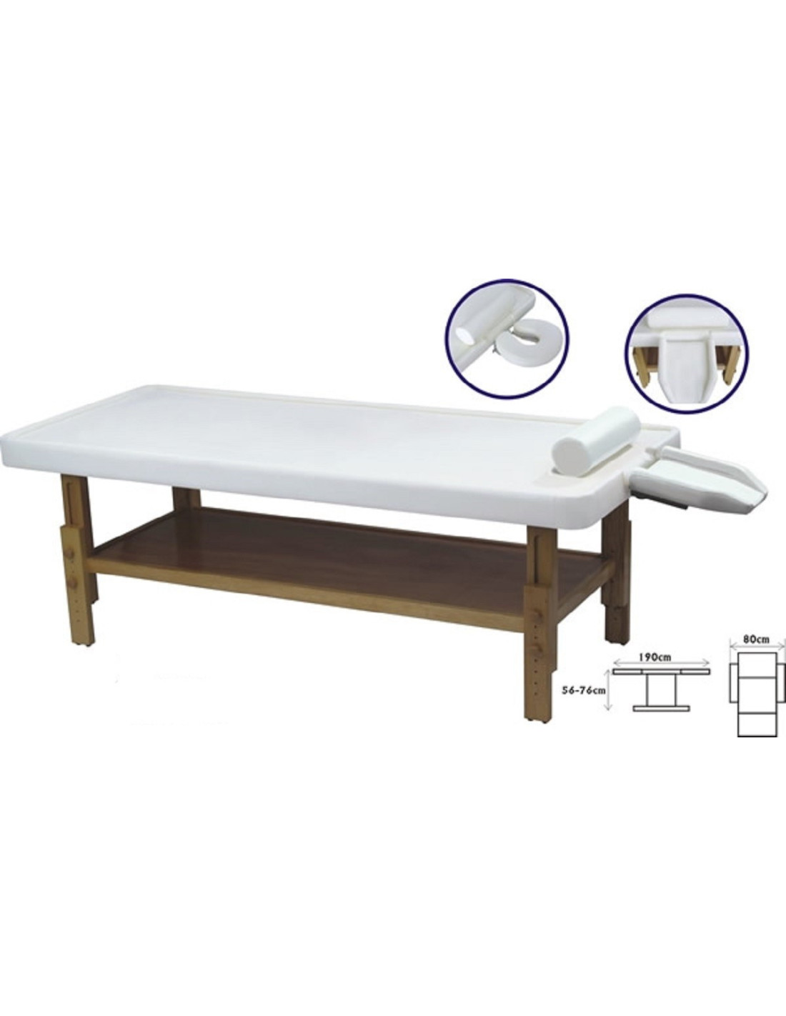 Massage Table 001449BB Ayurvedic Massage Table WHITE